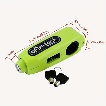 Motorcycles Handlebar Lock, Motorcycle Disc Brake Lock, Motorcycle Locks Anti-Theft Security Wheel Disc Lock, with 2 Keys for Motorbike Bike Bicycles Scooter