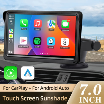 2026 New 7-inch Car Display With Built-in Audio System, Ultra HD Touchscreen, Backup Camera, Wireless Connectivity, GPS Navigation, Supports CarPlay And Android Auto, Mirror Link, FM Radio. Opional 10.26" 9" Carplay Wireless Car