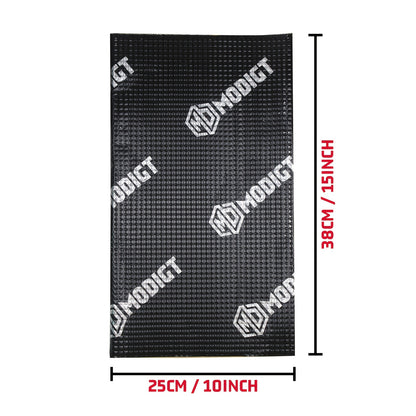 10pcs Butyl Sound Deadener Mat, Noise Insulation And Vibration Dampening Material, Thermal Heat Shield Insulation Noise Reduce Mat Self-adhesive, Cars Hood Firewall Door Trunk Sound Deadening Pad For Car, SUV, Camper, Pickup, Van, Truck, RV