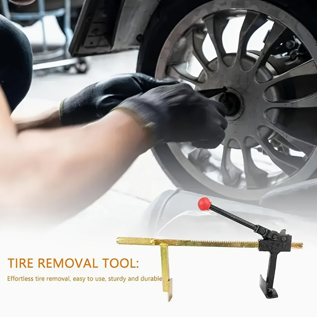 1pc Heavy-Duty Manual Tire Changing Tool - Durable High-Strength Steel, Multi-Purpose with Protection, Easy-to-Use for Tubeless Tires, Ideal for Efficient Tire Removal and Installation