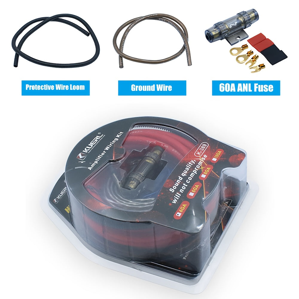 4 Gauge Car Audio Cable Kit Amplifier Install Amp RCA Subwoofer Sub Wiring 2300W