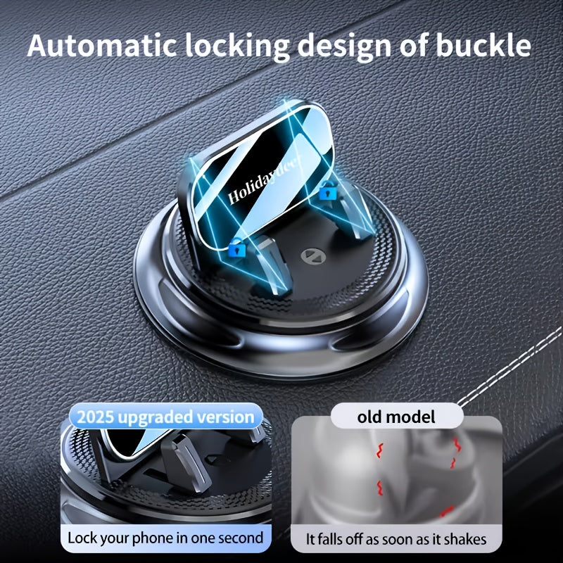 360° Rotating Car Phone Holder, Navigation Dedicated Dashboard Phone Holder, Suitable For Car, Office And Home Use, Durable Auto Accessories, Car Phone Holder, Dashboard Holder