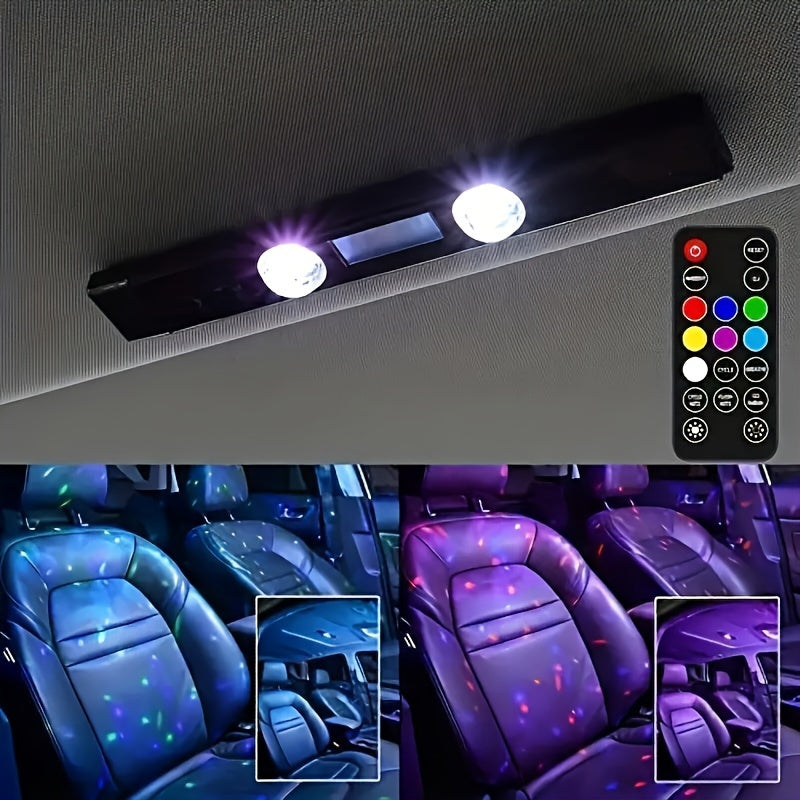 Car Neon Lights, Starlight, Atmospheric Decoration Lights, RGB Lights, Party DJ Lights, Lighting, Music Rhythm Lights, Household Vehicles, Multiple Uses