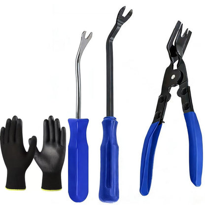 4pcs Car Buckle Disassembly Tool, Buckle Clamp Set Fastener Disassembly Tool, Car Interior Disassembly Tool Set Pry Tool Set Door Panel Instrument Panel Maintenance Tool, Car Panel Clamp Disassembly Tool
