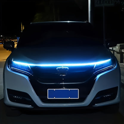 Car Decorative Lights, Start Scanning Lights, Hood Lights, Engine Hood Lights, Grille LED Lights, Modified Flow Light Strips