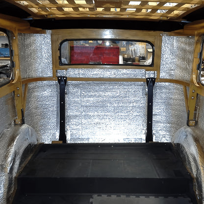Car Hood Sound Deadener Heat Shield Mat 40"x40" (100x100cm) - 5mm Thick Self-Adhesive Engine Noise Insulation Foam Liner with Aluminum Foil, Thermal Barrier for Auto Engine Compartment