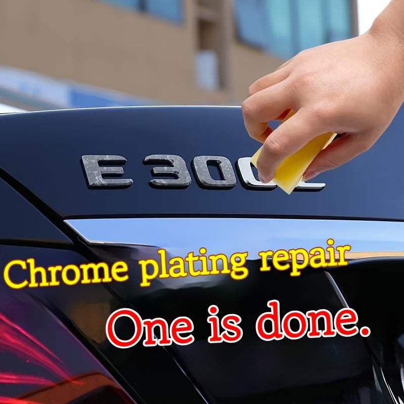 Automobile Chrome Parts Refurbishment And Repair Paste Set - Door Handles And Windows, Car Logo Chrome Bright Strip Repair - Chrome Trim Repair