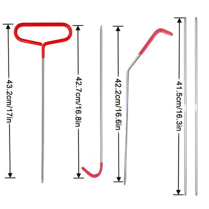 BESPER Car Door Tool Kit Inflatable Air Pump Auto Window Door Open Fixing Gripper Tools Long Reach Kits with Carrying Bag