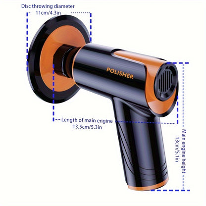 100W Wireless Rechargeable Car Waxing Machine- Small Polisher Locomotive With Repair Scratch- For Multifunctional Portable Polishing!