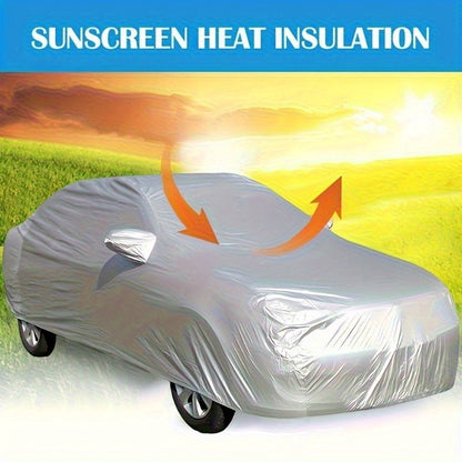 Universal Waterproof Car Cover-Full Car Cover. Uv-Proof, Rain-Proof, Dust-Proof, Snow-Proof And High Temperature-Resistant PEVA Materials, Four-Season Vehicle Protection, Auto Parts, Car Cover | Fashion Car Cover