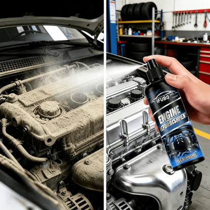 Multi-Purpose Engine Exterior Cleaner, Powerful Degreaser for Removing Oil, Grime, And Dirt from Engine Heads, Water, Fuel Systems, And Exhaust Pipes. Low-Odor Liquid Additive Suitable for Automotive Machinery Cleaning