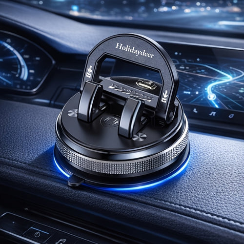 New 360 Degree Rotating Car Phone Holder - Car Dashboard Phone Holder, Durable Dashboard Mount, Suitable for Smartphones, Ideal for Car Navigation And Entertainment, Sturdy And Non-Slip Support
