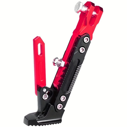 An Adjustable Motorcycle Stand - Made of Durable Aluminum Alloy, Suitable for Street Bikes, with a Weight Capacity of Up to 330.69 LB, a Parking Stand That Enhances Stability, Also for Scooters