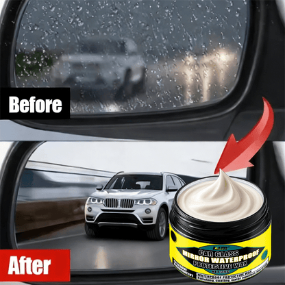 Powerful Waterproof Non-Stick Wax | Windshield, Rearview Mirror, and Glass Rain Repellent Coating - Long-Lasting Protection Polish Kit
