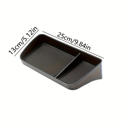 Non-Slip Dashboard Tray - Heavy Duty Non-Slip Car Organizer with Open Front Design, Suitable for All Vehicles - Securely Holds Phones, Keys, Coins, Cards - In-Car Accessory with Open Front Design And Rubber Base, Essential for Road Trips