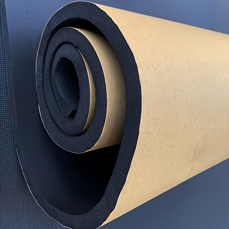 1 Roll 15/10/6/3mm Thickness Automotive Hood Engine Heat Insulation Soundproof Shock-Absorbing Soundproof Sticker Car Accessories 78.74*19.69inch/39.37*19.69inch