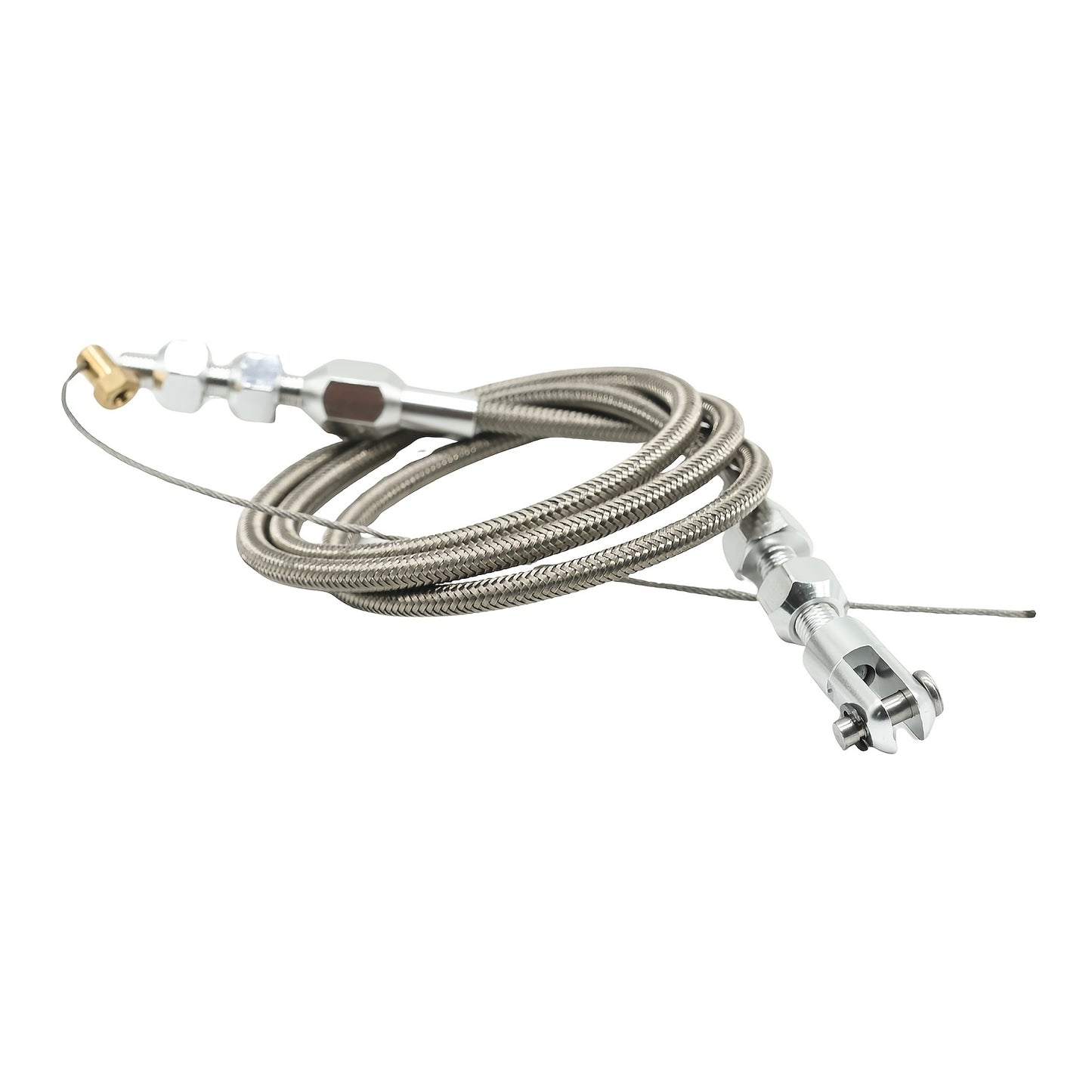 [Stainless Steel Throttle Cable] 36" (91.44Cm) Universal Throttle Cable Stainless Steel Fits for Ford, GM, And More, Without Battery