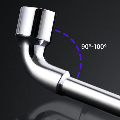 Set of 6 Hardware Tools Including a Mirror Perforated Wrench, L-Shaped Elbow Socket Wrench, And a Double-Headed Elbow Perforated Hexagon Socket Pipe Wrench