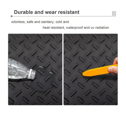 Vehicle Mat Universal Fit Trunk Cargo Liner All Weather Protection Seat Back Protector Trim-to-Fit Trunk Mat Compatible with Most Cars SUV Sedan