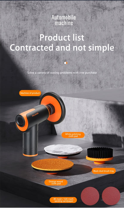 100W Wireless Rechargeable Car Waxing Machine- Small Polisher Locomotive With Repair Scratch- For Multifunctional Portable Polishing!