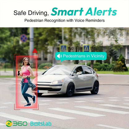 Front Car Dash Cam with 3K, 140° Wide Angle Lens | Built-In Wifi GPS, Night Vision, Motion Detection Alerts, Parking Mode, WDR, Loop Recording - USB-Powered, Compact Design, Vehicle Security, Modern Vehicle Accessory, Durable Construction