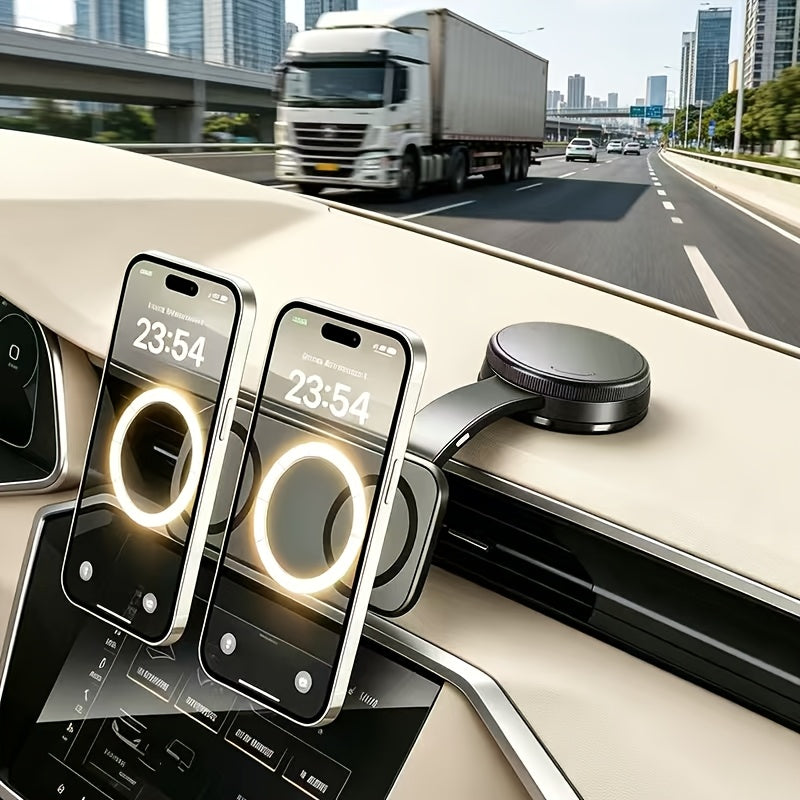 1 Fleximounts Magnetic Car Phone Holder, Detachable And Bendable Aluminum Arm, Suitable for Dashboard Installation of Most Models, Halloween, Christmas Gifts, Fashion Design, Road Trip Essentials, Modern Additions, Car Interior Additions