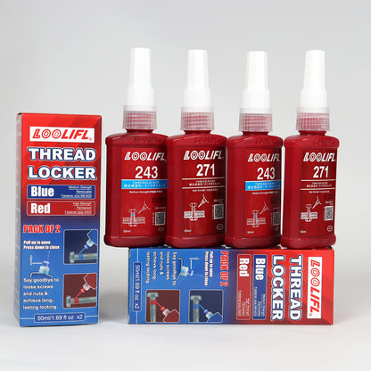 LOOLIFL 271-243 Pneumatic/Hydraulic Thread Sealant Bottle - 1.69 oz X 2
