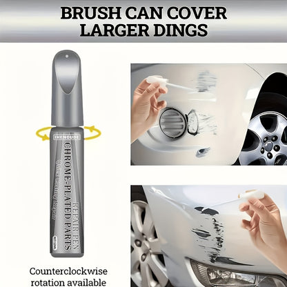 Chrome-plated Parts Repair Pen - Surface Scratch Repair, Suitable for Car Chrome-plated Parts, Wheel Hubs, Signs, Door Handles, and Other Metal Parts, Easy to Restore and Look New