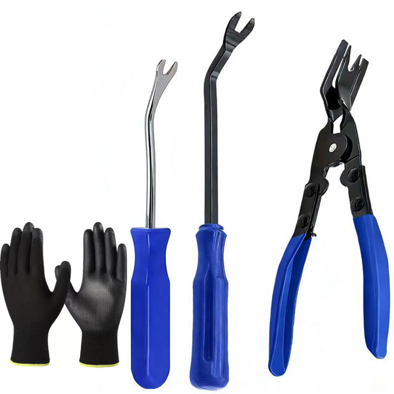 4pcs Car Buckle Disassembly Tool, Buckle Clamp Set Fastener Disassembly Tool, Car Interior Disassembly Tool Set Pry Tool Set Door Panel Instrument Panel Maintenance Tool, Car Panel Clamp Disassembly Tool