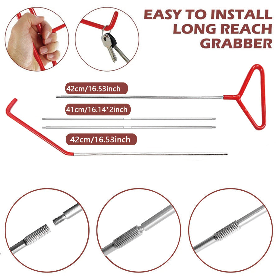 Car Repair Tool Kit, Stainless Steel Assorted, Wheel Pin Puller Dent Repair Tools Long Distance Hook Tool Pull Hook J-Hook, Essential Automotive Tools Sets, 18/23pcs