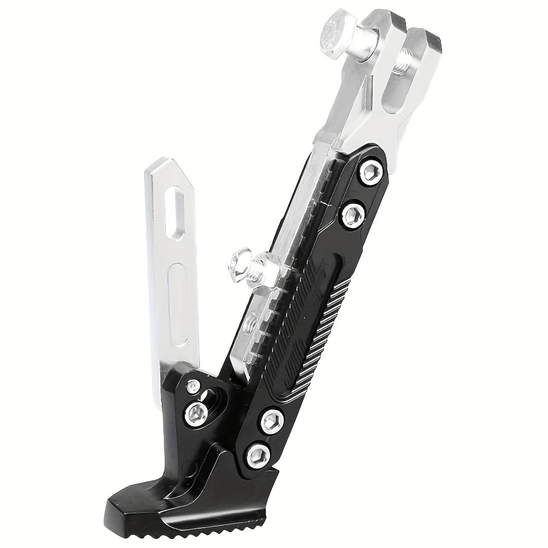An Adjustable Motorcycle Stand - Made of Durable Aluminum Alloy, Suitable for Street Bikes, with a Weight Capacity of Up to 330.69 LB, a Parking Stand That Enhances Stability, Also for Scooters