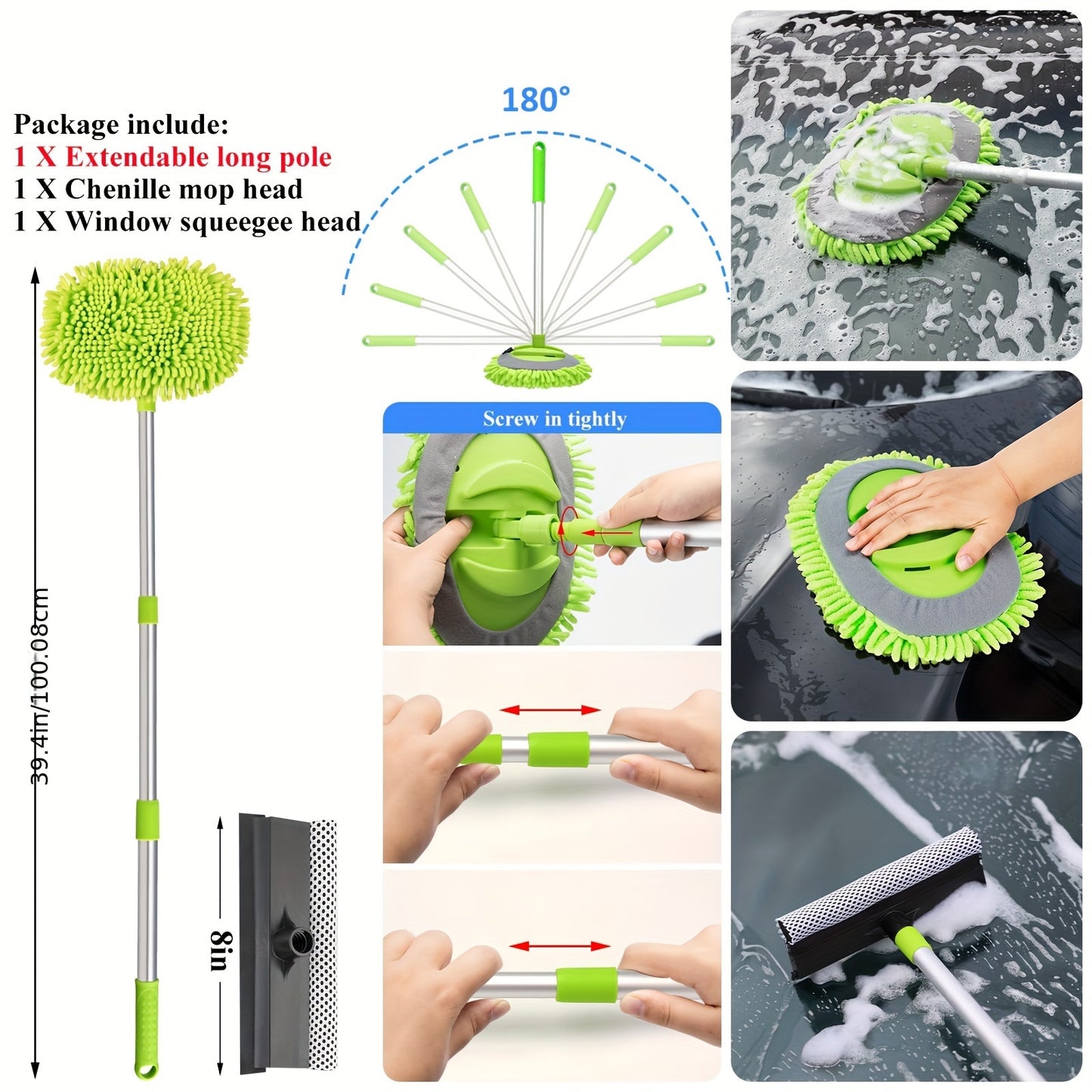 42Pcs Car Wash Detailing Kit Cleaning Kits With Foam Gun Sprayer Wash Brush With Long Handle Collapsible Bucket Large Wash Mitt Towels