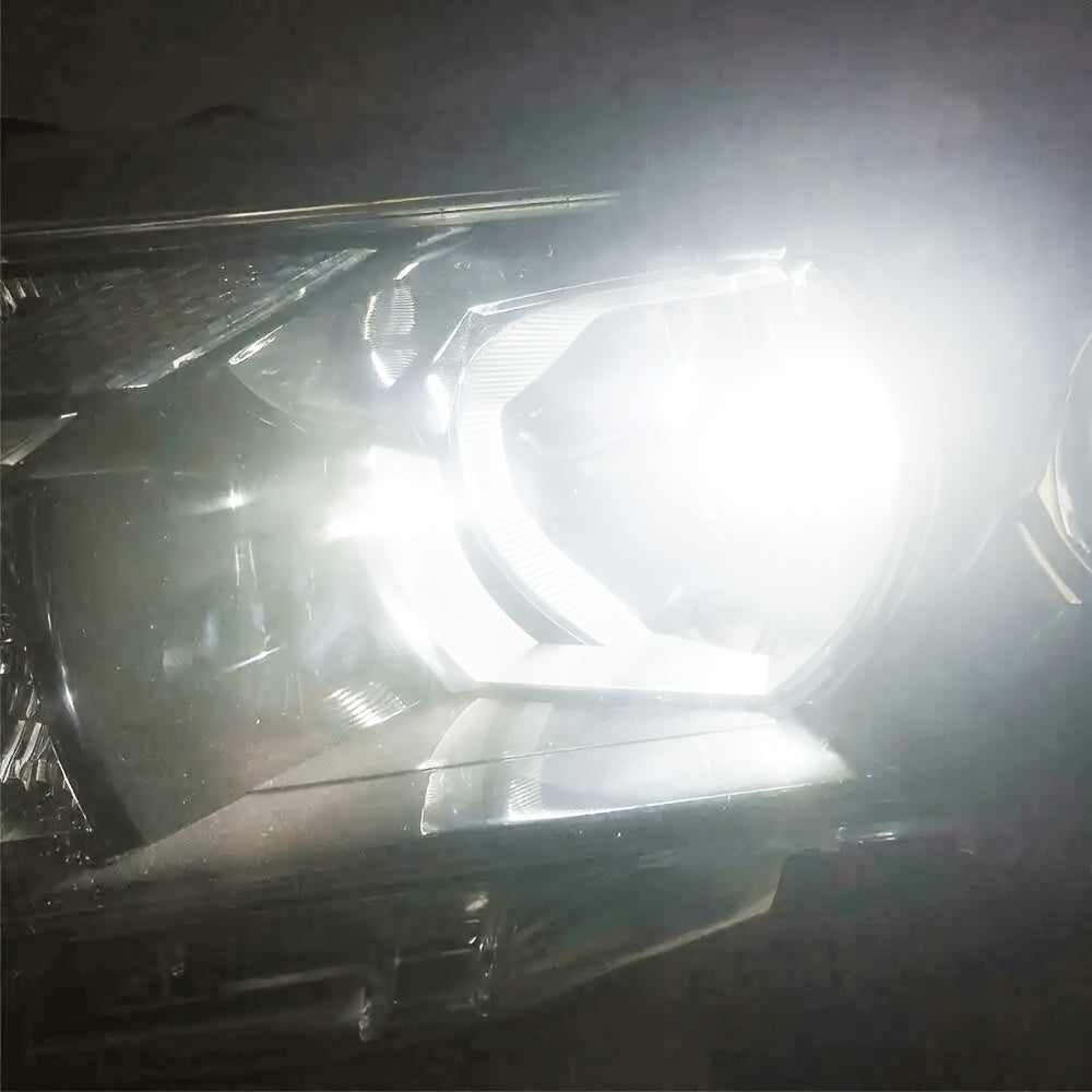 9005+9006 / 9012+H11 LED Headlight Bulbs High Low Beam Bulbs Combo Super Bright White, Pack of 4, Chip New Upgraded Design LED Plug-N-Play Bulbs, up to 50000 Hours, 9005+9006, 9012+H11