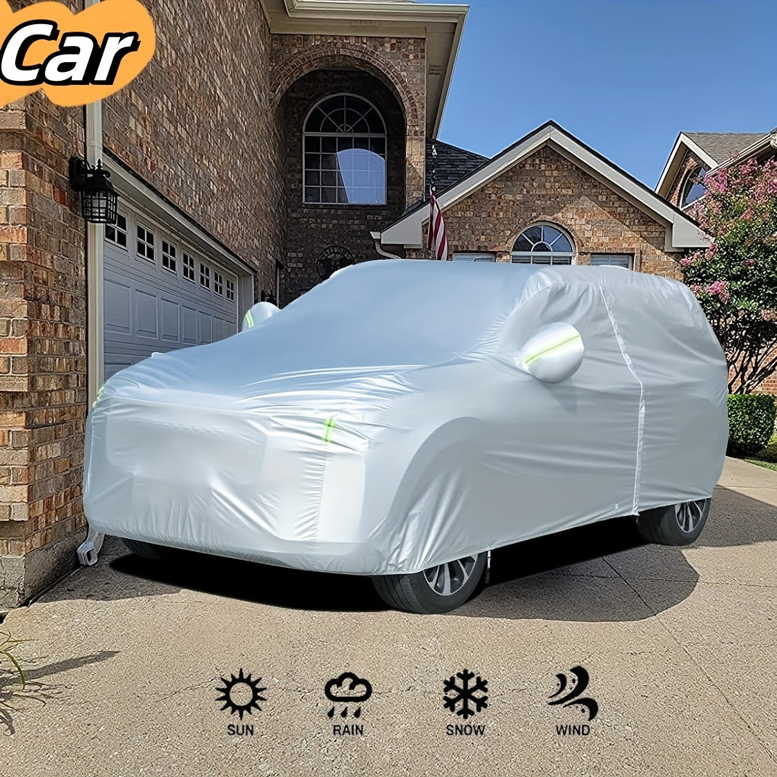Protect Your Suv/Sedan from Sun, Rain, Snow, And UV Rays with This All-Purpose Outdoor Waterproof Car Cover!