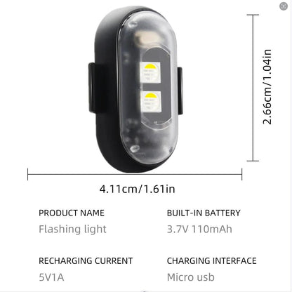 RGB Led Aircraft Strobe lights Motorcycle Lights LED Flash Position Wireless Light Aircraft Airplane Helicopter Warning Lights