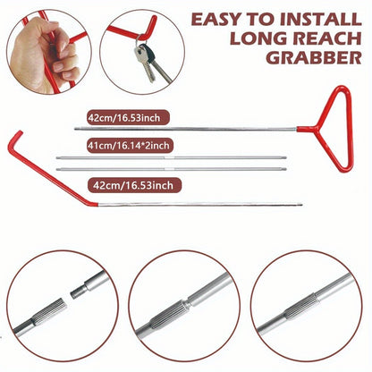 Car Repair Tool Kit, Stainless Steel Assorted, Wheel Pin Puller Dent Repair Tools Long Distance Hook Tool Pull Hook J-Hook, Essential Automotive Tools Sets, 18/23pcs