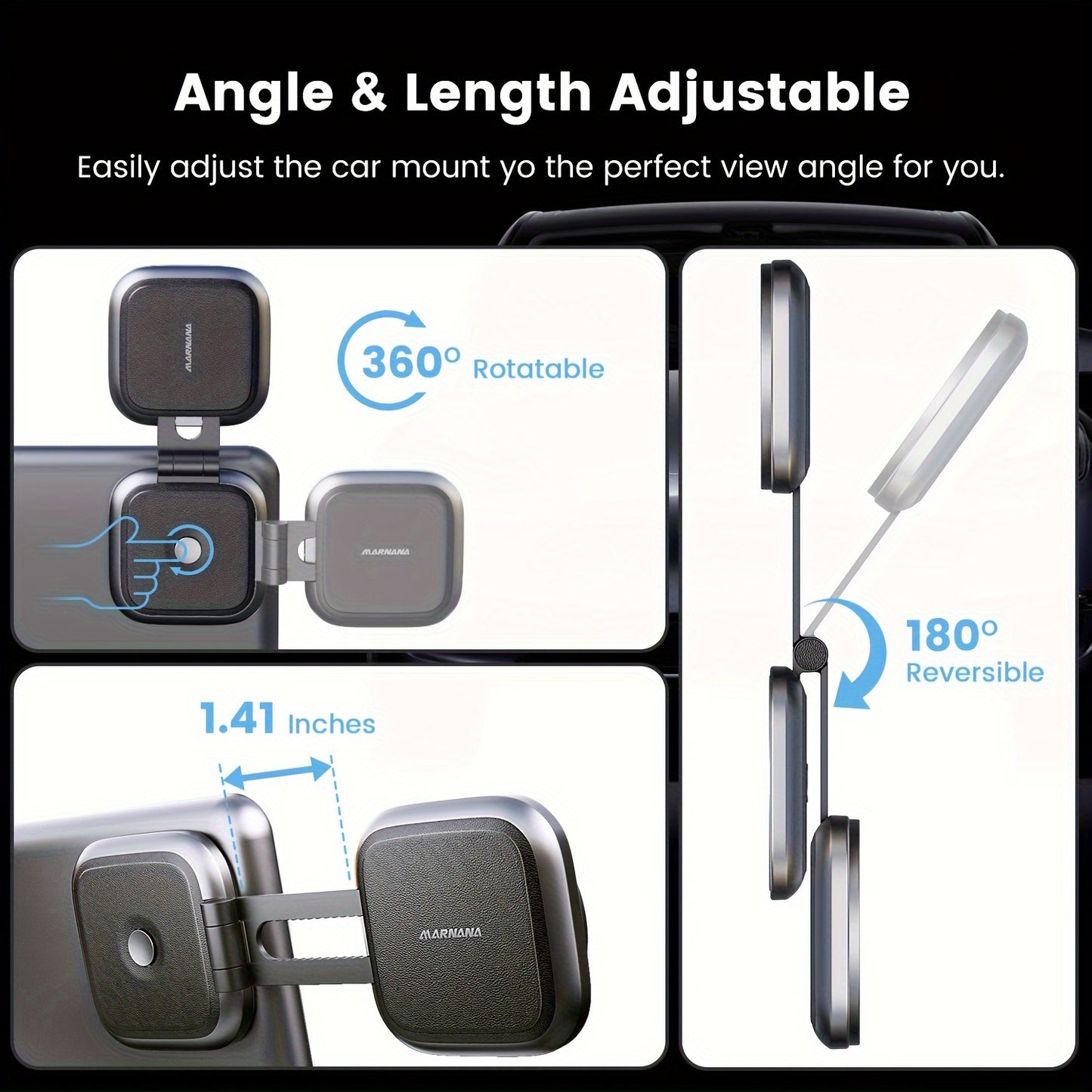 Upgraded Model of for Tesla Magnetic Car Holder - T4