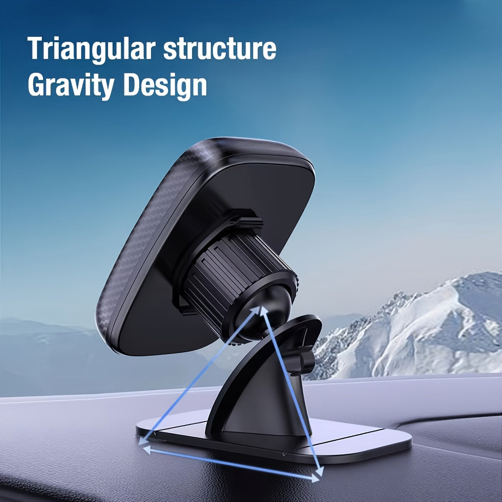 [Magnetic Phone Holder] VUXS Powerful Magnet Phone Holder, Used for Dashboard, Rotatable Magnetic Phone Holder, Compatible with iPhone, Samsung And Other Phones, with 4 Metal Plates And 4 Reinforced Magnets, High-Quality Magnetic Phone Holder