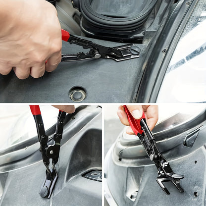 4pcs Car Buckle Disassembly Tool, Buckle Clamp Set Fastener Disassembly Tool, Car Interior Disassembly Tool Set Pry Tool Set Door Panel Instrument Panel Maintenance Tool, Car Panel Clamp Disassembly Tool