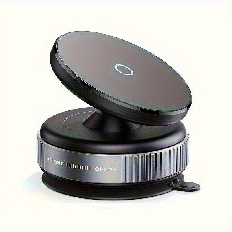 360-Degree Adjustable Vacuum Magnetic Suction Phone Holder, Suitable for Car/Gym/Mirror/Smooth Surface Hands-Free Suction Cup Phone Holder, Compatible with All Smartphones