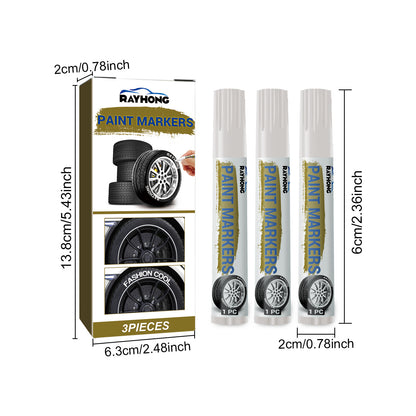 Compact And Waterproof Car Tire Markers That Dry Quickly, Perfect for Doodling And Painting. These Medium-Tipped Pens Are Great for Vehicle Upkeep