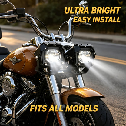[Ideal Gift] 200W LED Lights, 23000LM Super Bright Motorcycle Lights, Used for High Brightness External Lighting Decoration Lights of Automobiles, Ships, Off-Road Pickups, Motorcycles, Ideal for Gifts Easy to Install Efficient Lighting, Without Battery