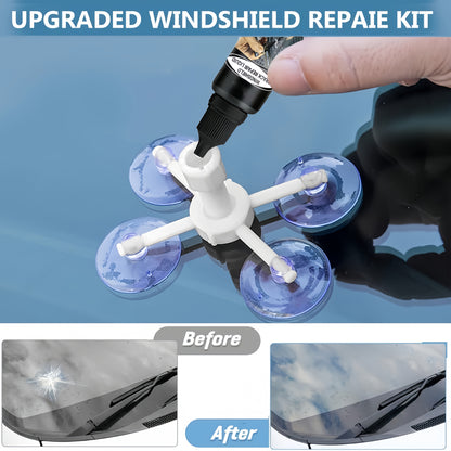 15-Minute Windshield Crack Repair Kit | Save Over $200 Compared to Replacement, Portable Adhesive, Clear Vision, Fix Deep Cracks Without Professional Tools, Fast Results A Father'S Day Gift