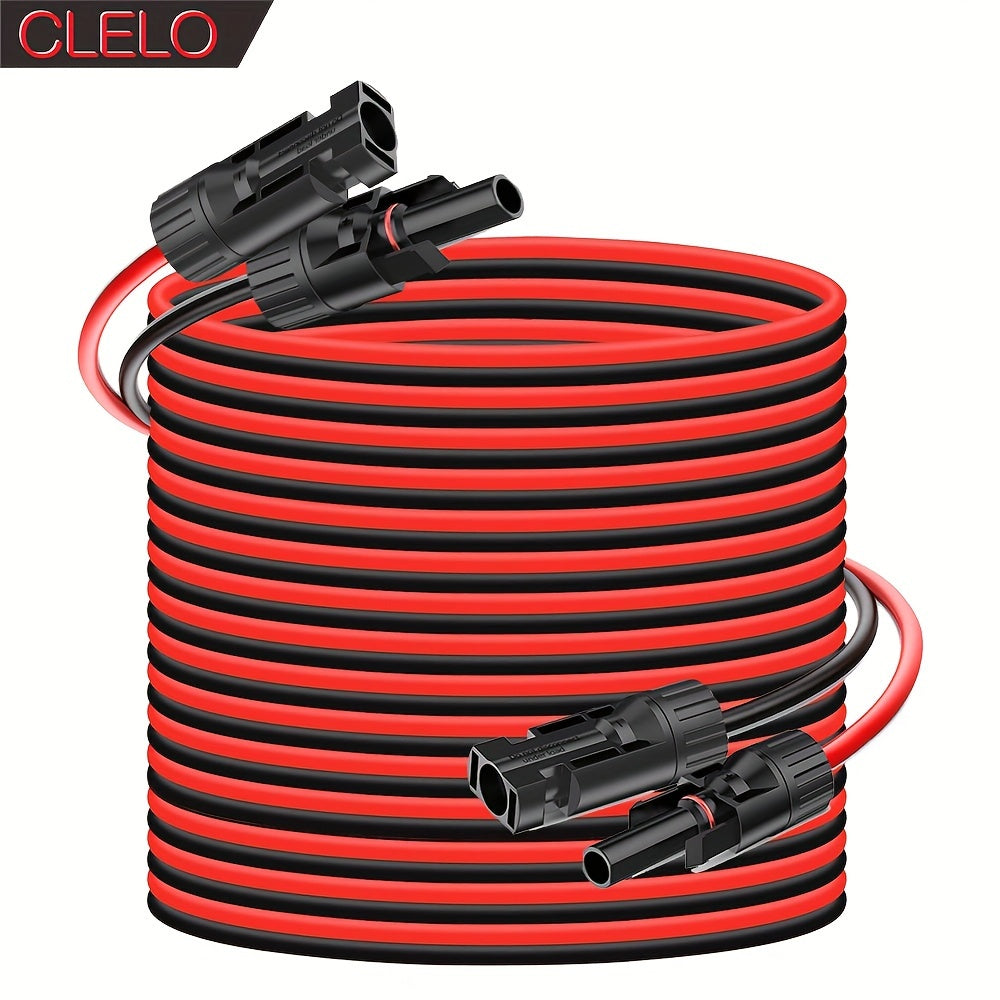 RV Extension Cable 14AWG MC4 Extension Cable with Female And Male Connector Wiring Wire Adapter for Car RV Adaptor Kit Tool 30FT/ 40FT