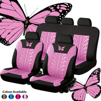 Butterfly details - black and pink