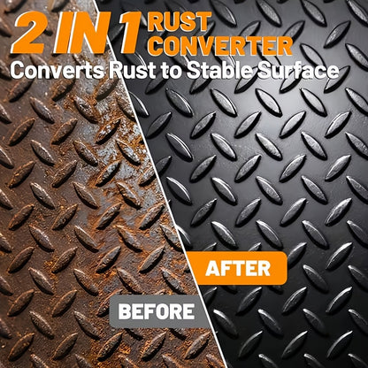 Metal Rust Conversion Agent for Automotive Metal Surfaces. Suitable for Automotive Chassis, Frames, Door Frames, Wheel Hubs, and Other Metal Components. Provides Long-lasting Protection by Effectively Preventing Rust Formation and Creating a Stable