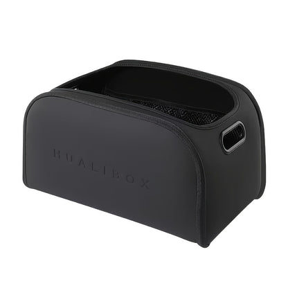 Stylish Faux Leather Car Storage Box with Multiple Functions, Spacious Passenger Seat Organizer, High-Capacity Trunk Organizer, Essential Car Interior Organizer, Versatile Car Storage Solution