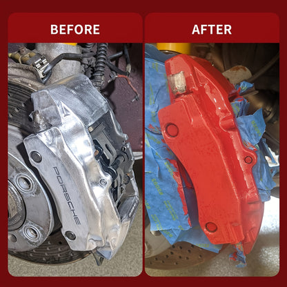 Gloss Red Caliper Paint Brake Caliper Touch Up Paint Red Gloss High Temperature Heat Resistant 1.5oz, Vehicle Maintenance Paint, Caliper Paint Repair, Brake Rotor Paint, Gloss Red Auto Paint, Durable Automotive Paint, Chemical-Free Formula