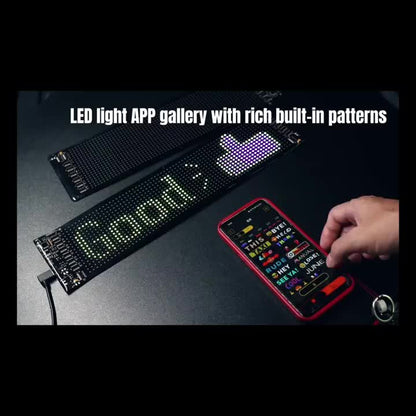 LED Devil Eye Lights for Car, Programmable Led Sign, Flexible LED Matrix Pixel Panel, USB Power Supply, Pre-Made Animation And Text Led Car Sign, APP& Remote Control, LED Sign for Car, Halloween, Christmas, New Year, And Birthday Decorations