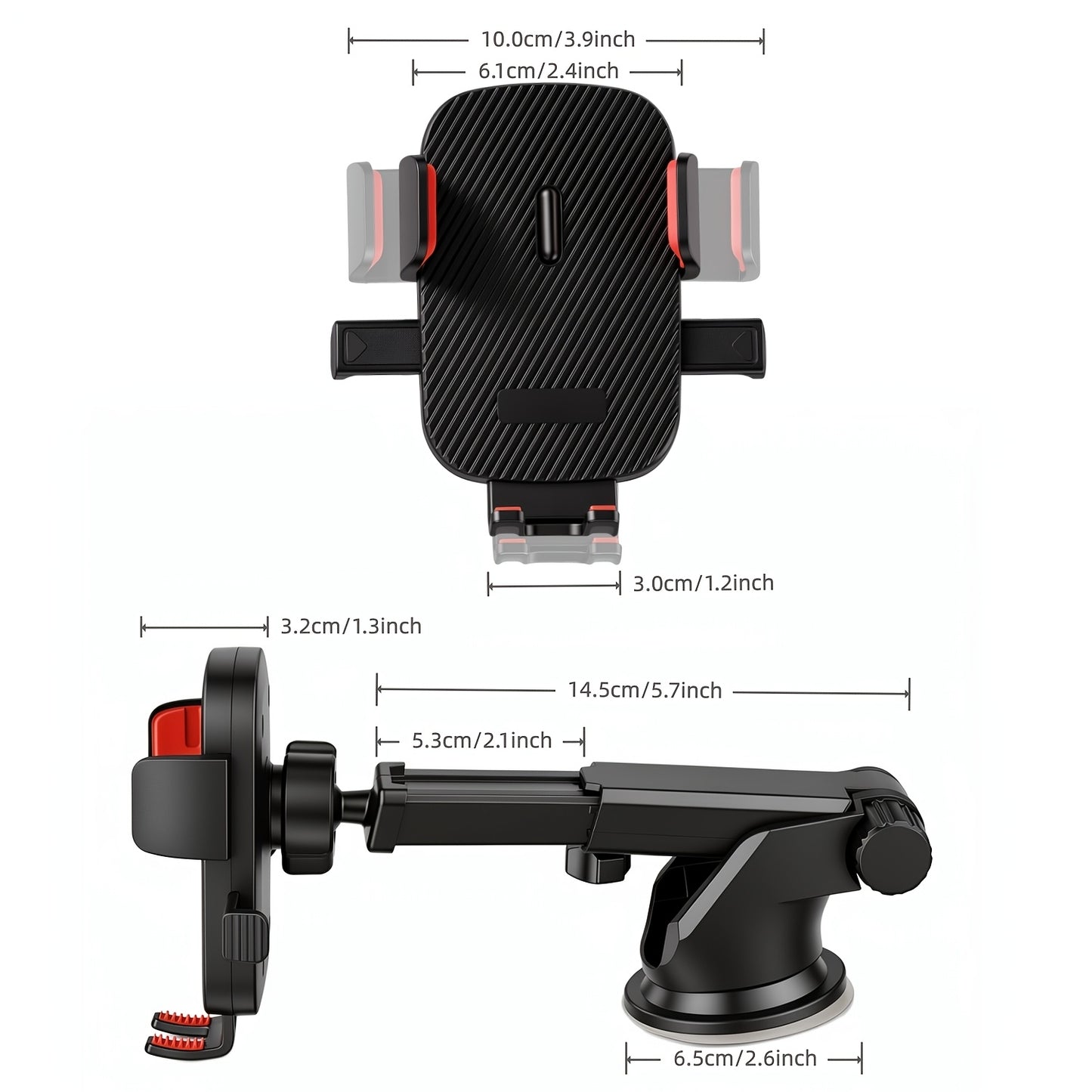 Phone Holder for , Adjustable  Phone Mount for with Suction Cup Base, Powerful Suction Cell Phone  Mount, Automobile Phone Mount  for All Phones,  Accessories-Great Gift Choice for Driver Friends